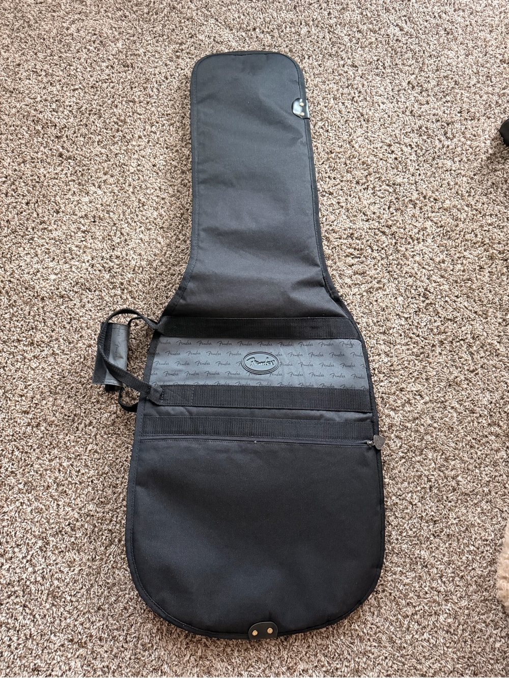Black Guitar Gig Bag Case - Fender Brand